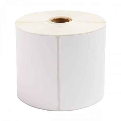 K2 4/6 inch White Paper Direct Thermal Label Roll (500 Label)